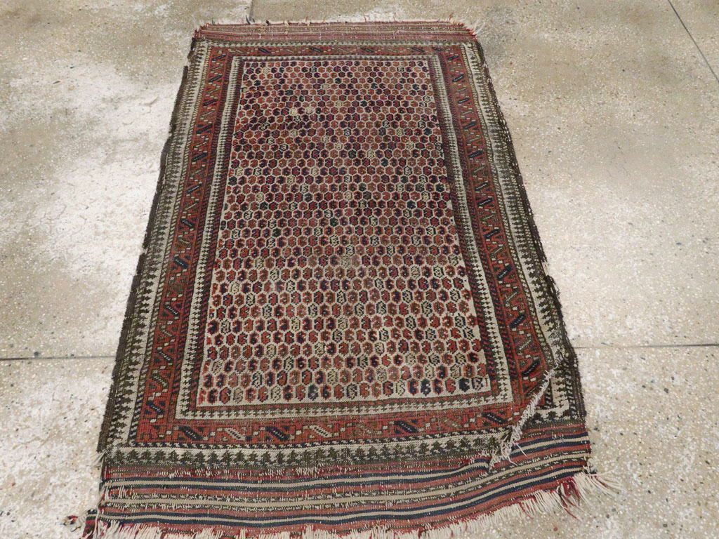 Antique Persian Baluch Distressed Rug, No.21760 - Galerie Shabab