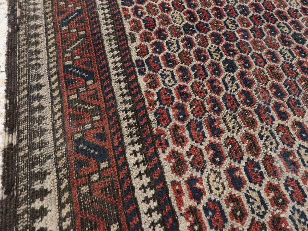 Antique Persian Baluch Distressed Rug, No.21760 - Galerie Shabab