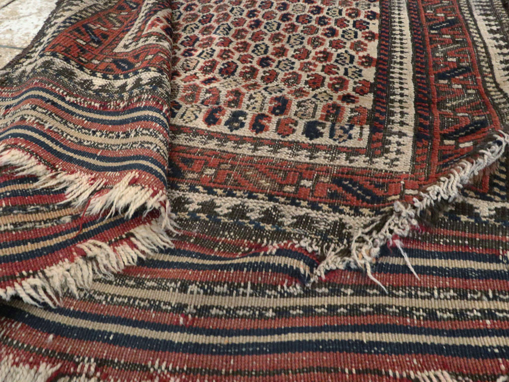 Antique Persian Baluch Distressed Rug, No.21760 - Galerie Shabab
