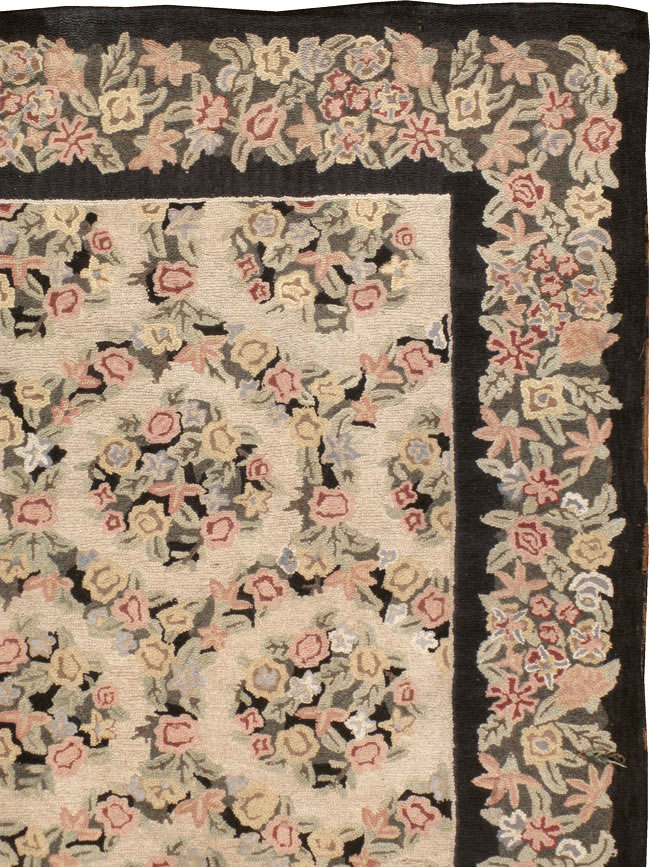Antique American Hook Rug, No.21765 - Galerie Shabab