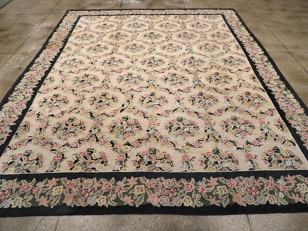 Antique American Hook Rug, No.21765 - Galerie Shabab