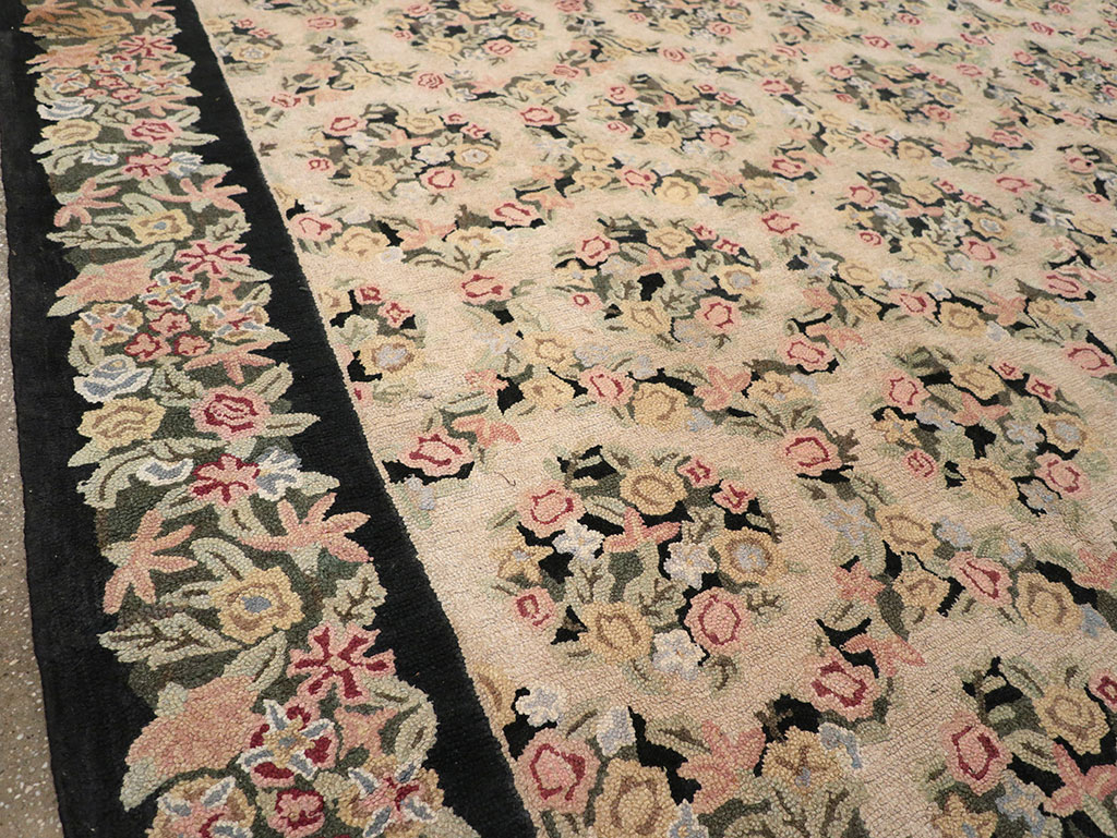 Antique American Hook Rug, No.21765 - Galerie Shabab