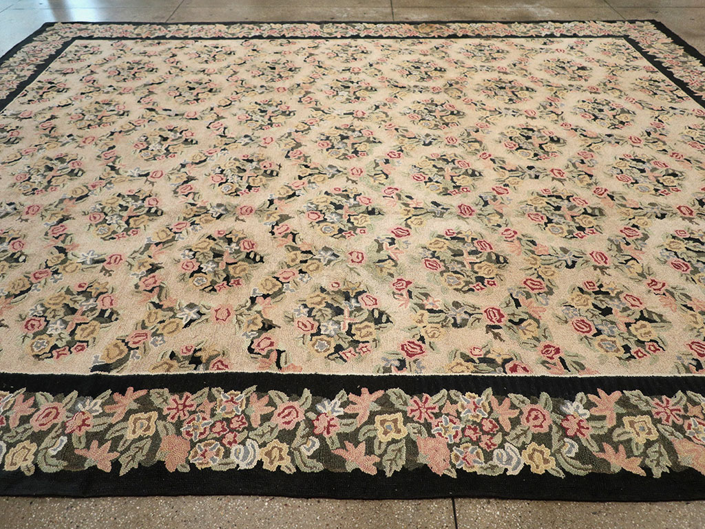 Antique American Hook Rug, No.21765 - Galerie Shabab