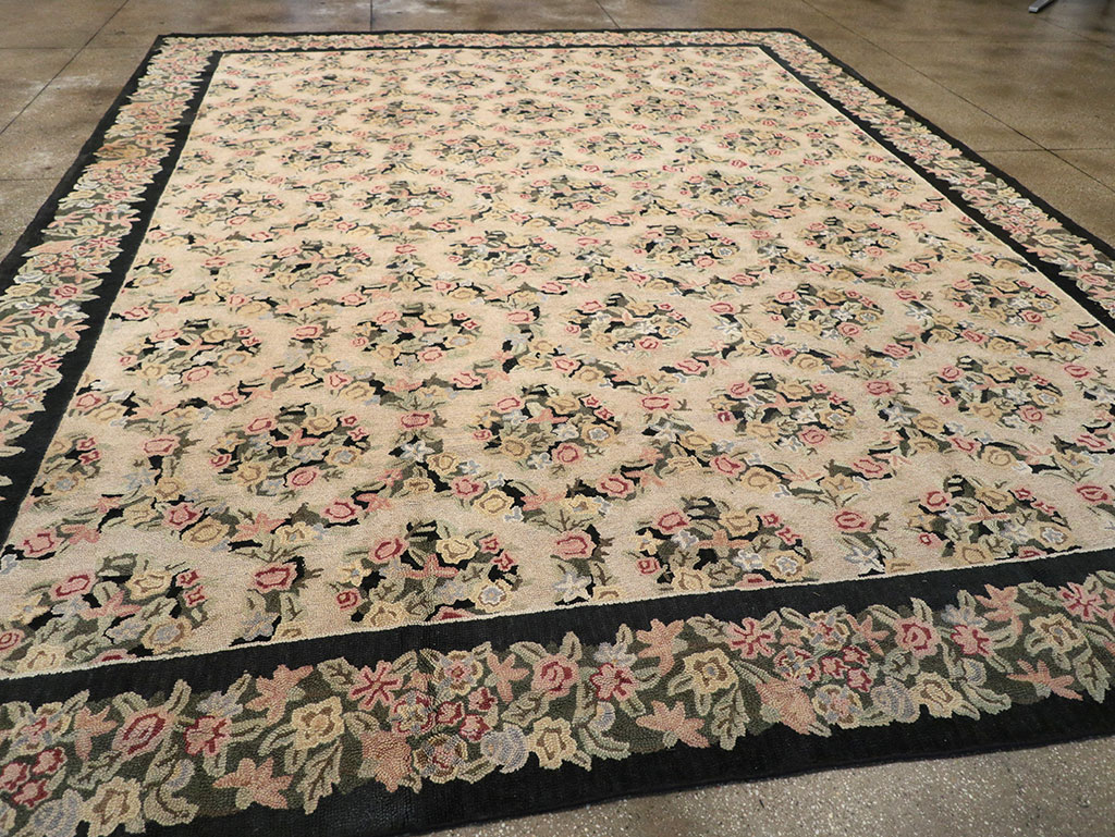 Antique American Hook Rug, No.21765 - Galerie Shabab