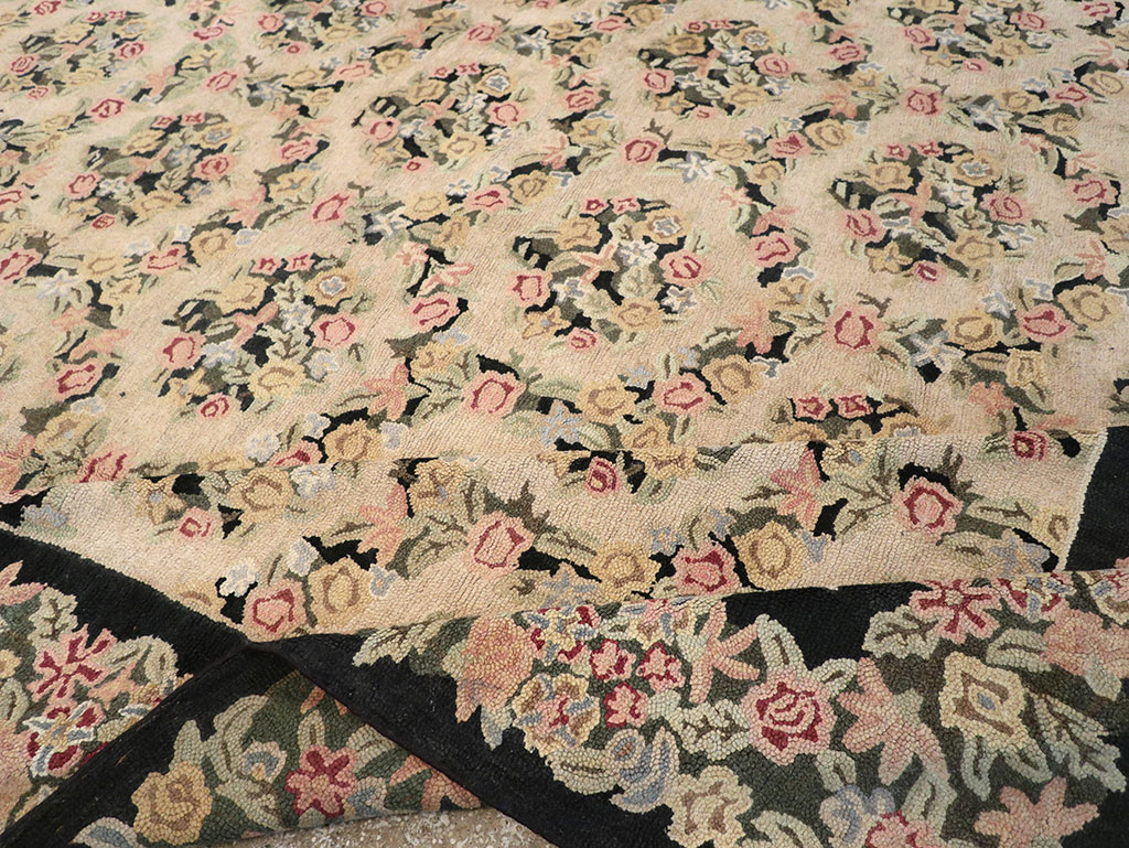 Antique American Hook Rug, No.21765 - Galerie Shabab