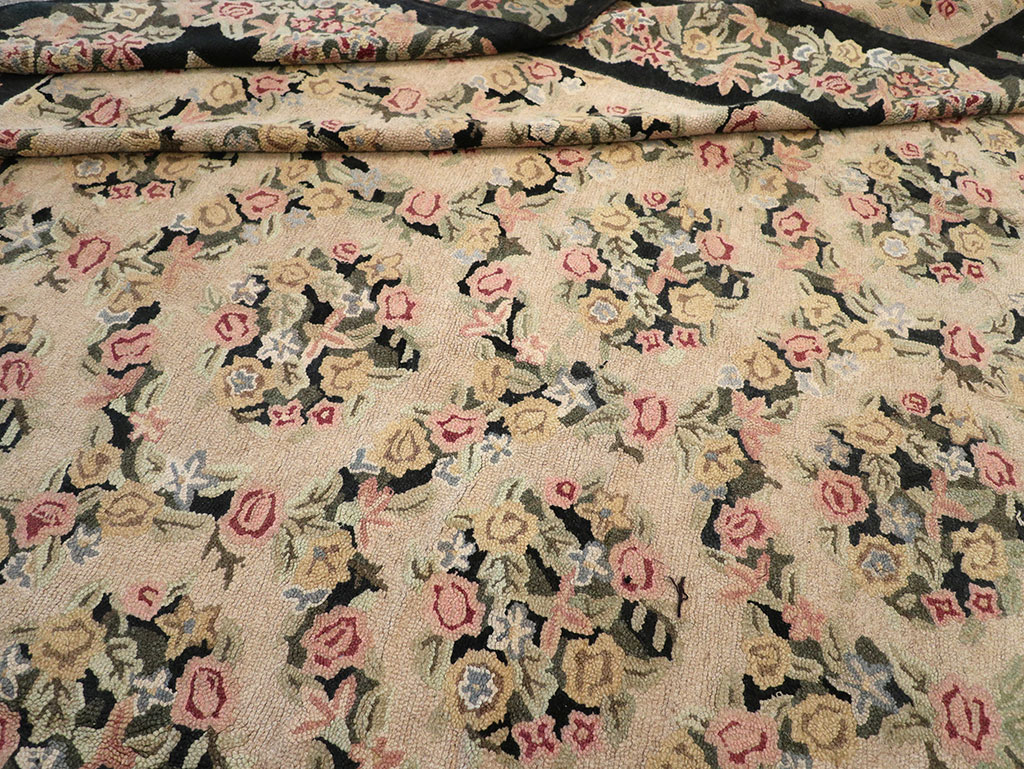 Antique American Hook Rug, No.21765 - Galerie Shabab