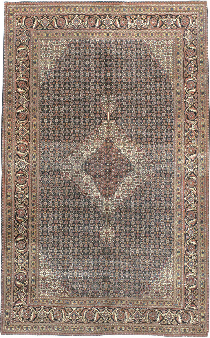 Vintage Persian Tabriz Carpet, No.21785 - Galerie Shabab