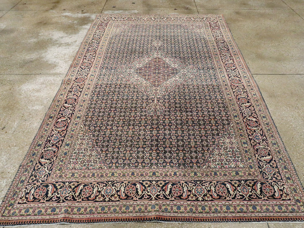 Vintage Persian Tabriz Carpet, No.21785 - Galerie Shabab