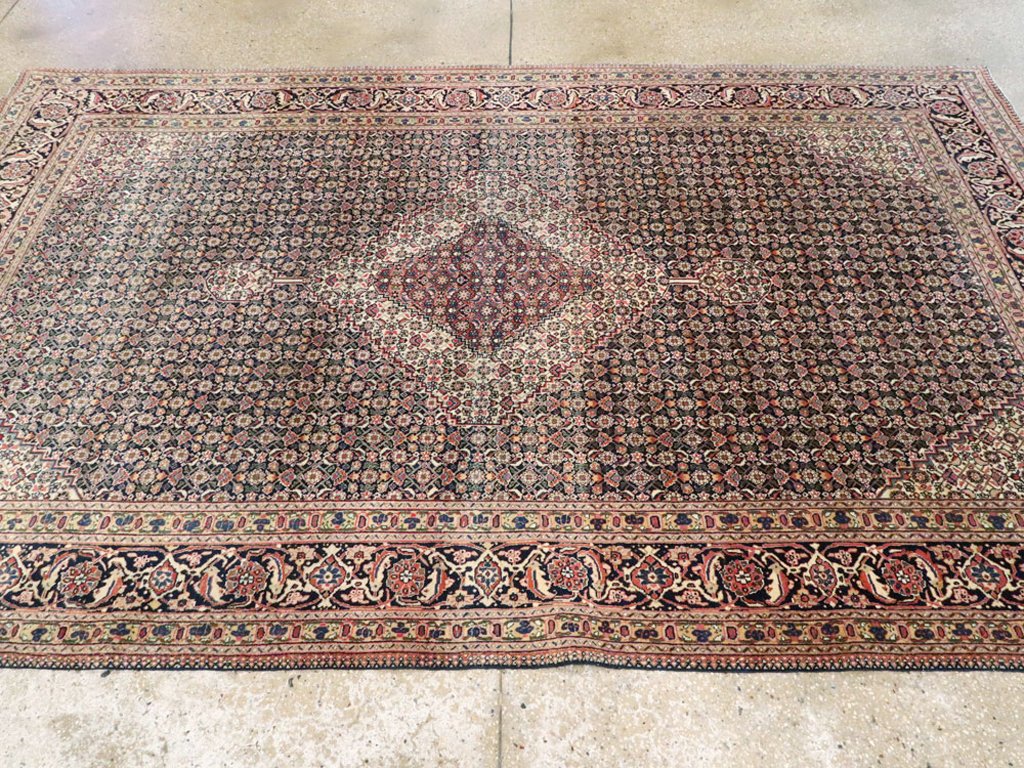 Vintage Persian Tabriz Carpet, No.21785 - Galerie Shabab