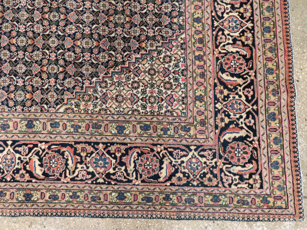 Vintage Persian Tabriz Carpet, No.21785 - Galerie Shabab