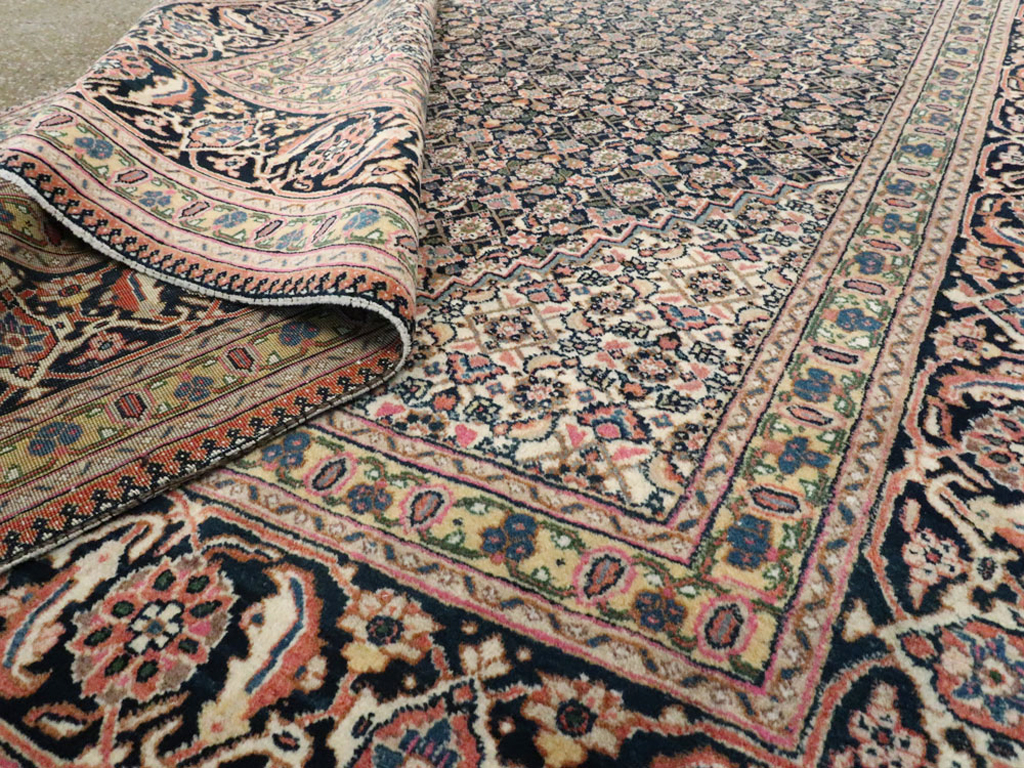 Vintage Persian Tabriz Carpet, No.21785 - Galerie Shabab