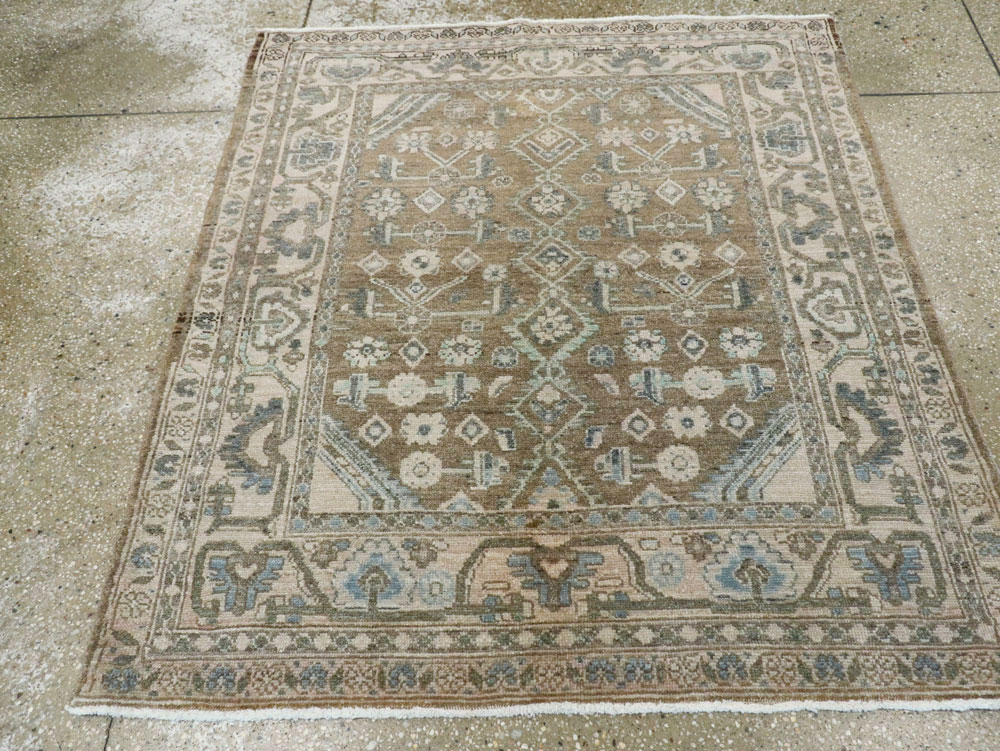 Vintage Persian Malayer Square Rug, No.21807 - Galerie Shabab