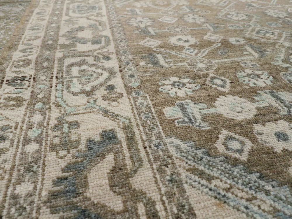 Vintage Persian Malayer Square Rug, No.21807 - Galerie Shabab