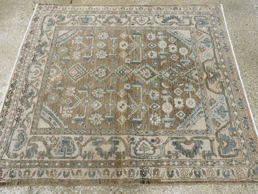 Vintage Persian Malayer Square Rug, No.21807 - Galerie Shabab