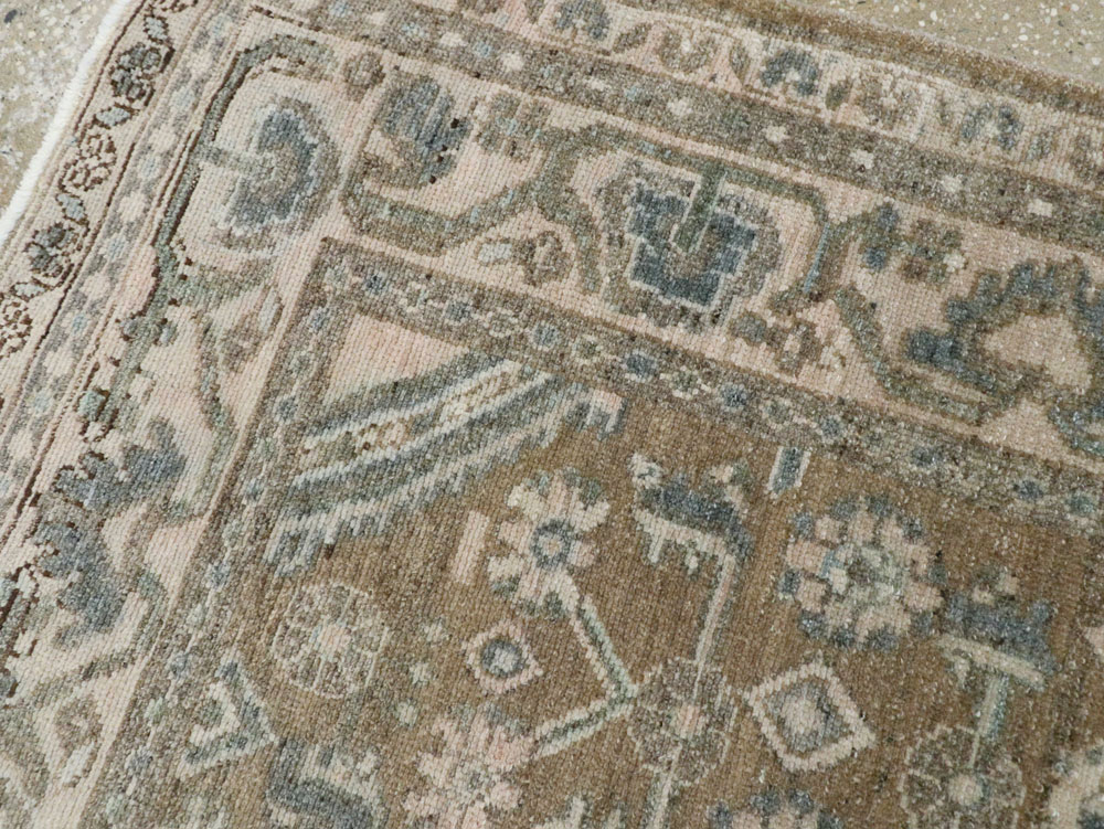 Vintage Persian Malayer Square Rug, No.21807 - Galerie Shabab