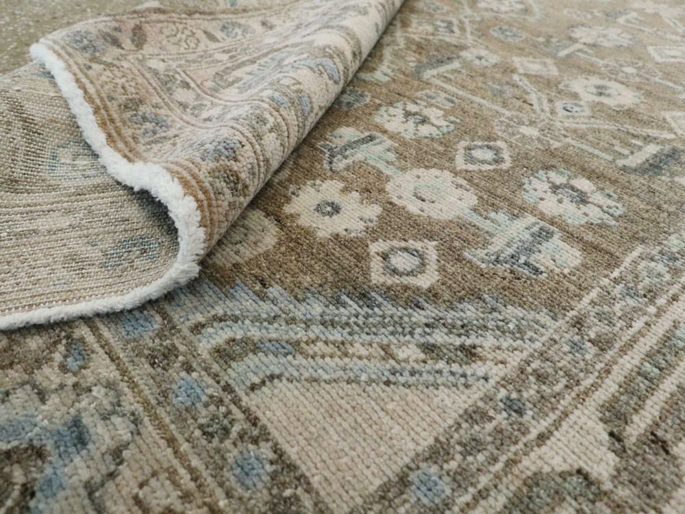 Vintage Persian Malayer Square Rug, No.21807 - Galerie Shabab