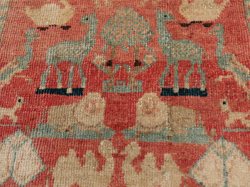 Vintage Persian Malayer Pictorial Rug, No.21816 - Galerie Shabab