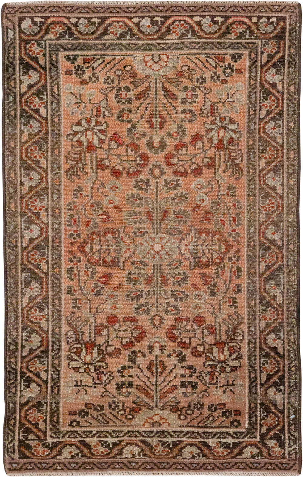 Antique Persian Malayer Throw Rug, No.21823 - Galerie Shabab