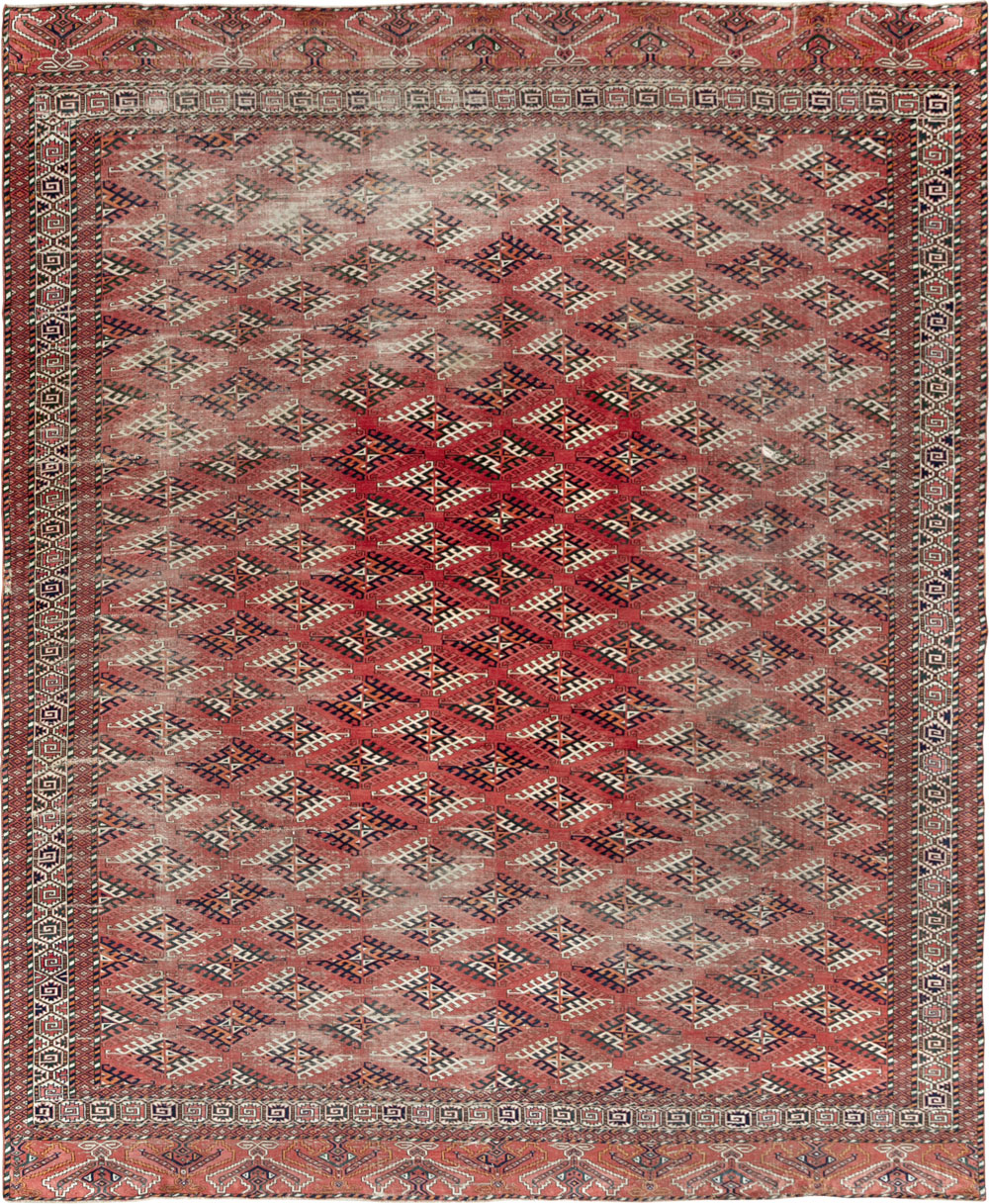 Vintage Persian Bokhara Room Size Carpet, No.21826 - Galerie Shabab
