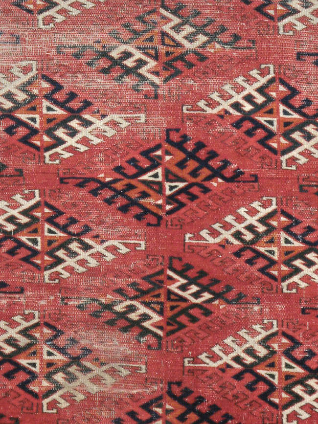 Vintage Persian Bokhara Room Size Carpet, No.21826 - Galerie Shabab