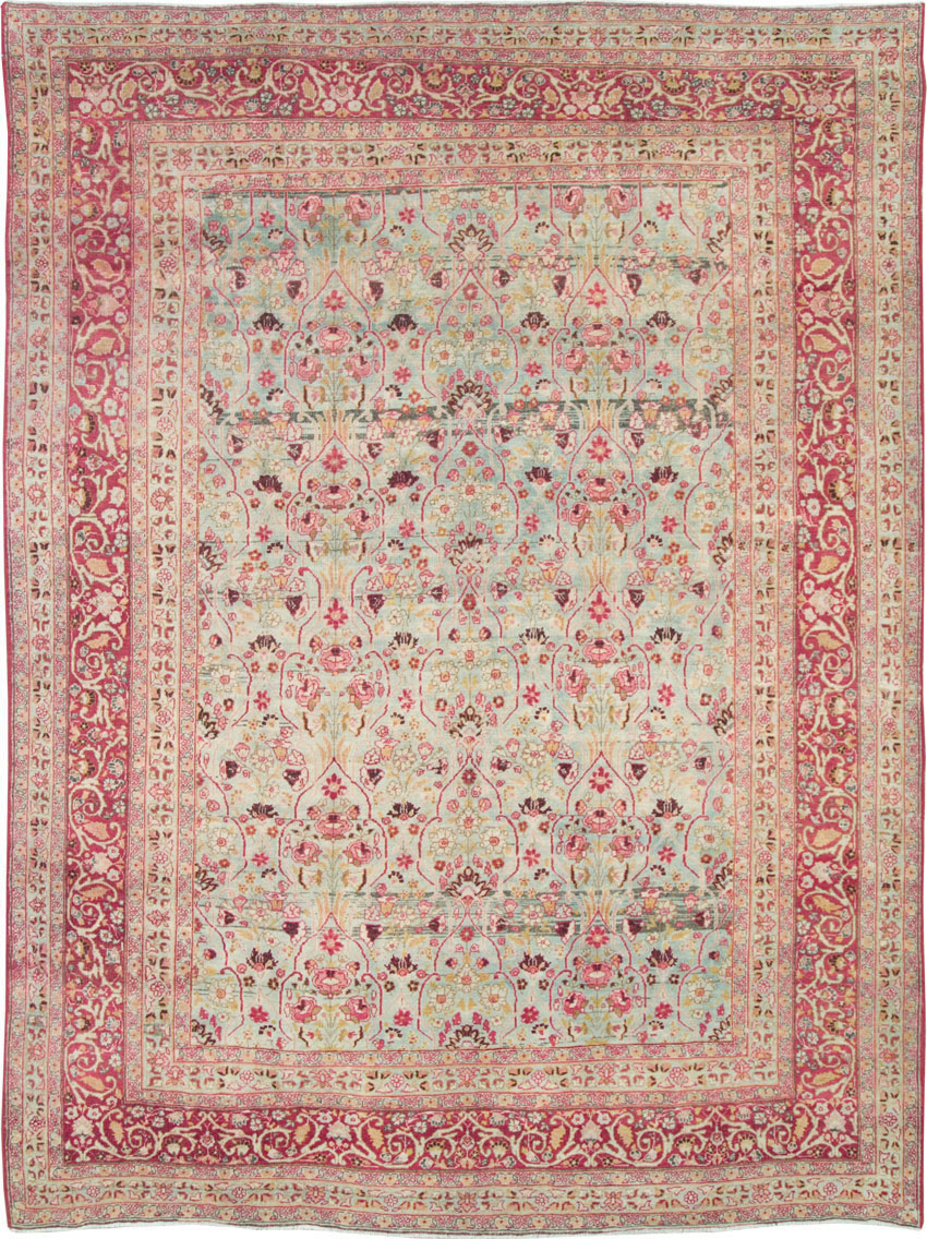 Antique Persian Mashad Room Size Carpet, No.21832 - Galerie Shabab