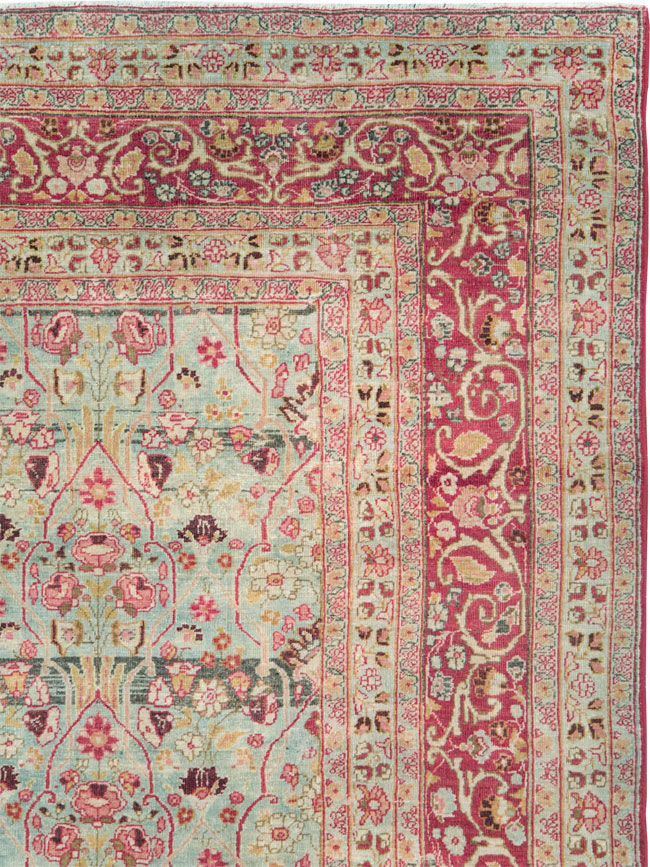 Antique Persian Mashad Room Size Carpet, No.21832 - Galerie Shabab