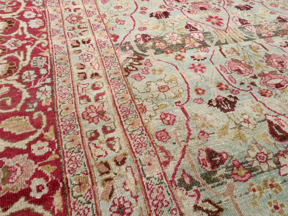 Antique Persian Mashad Room Size Carpet, No.21832 - Galerie Shabab
