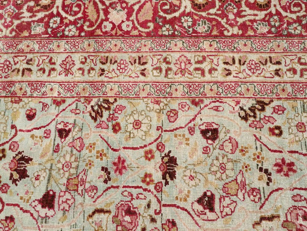Antique Persian Mashad Room Size Carpet, No.21832 - Galerie Shabab