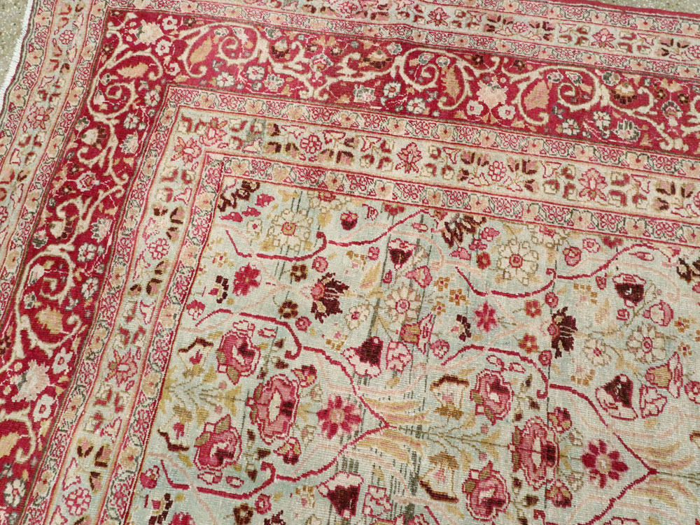 Antique Persian Mashad Room Size Carpet, No.21832 - Galerie Shabab