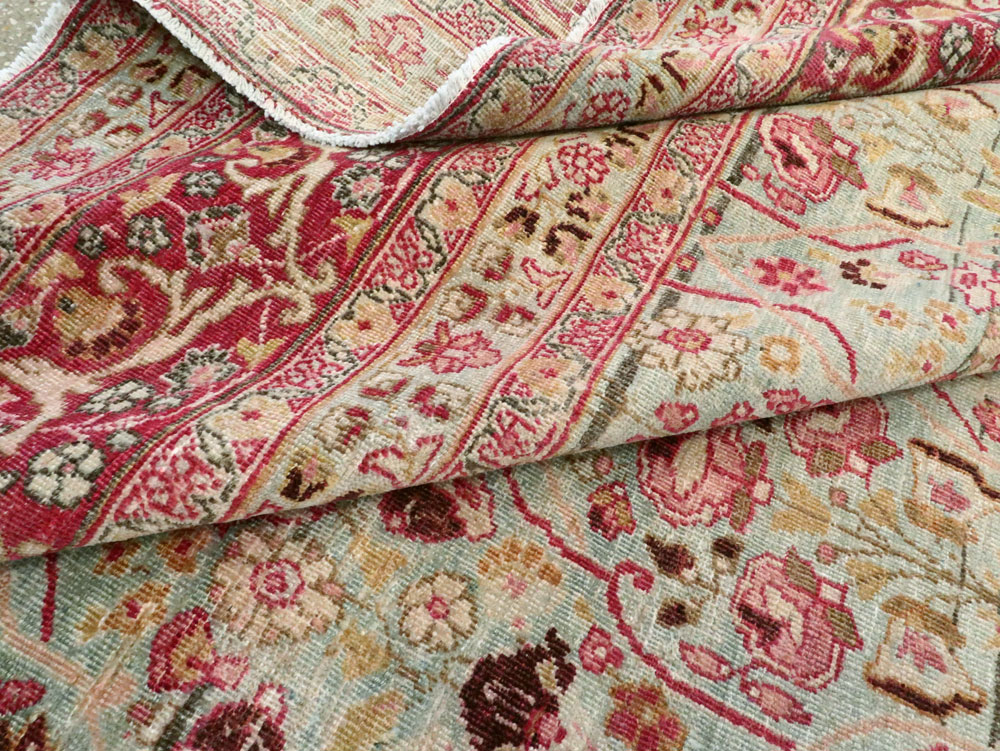 Antique Persian Mashad Room Size Carpet, No.21832 - Galerie Shabab