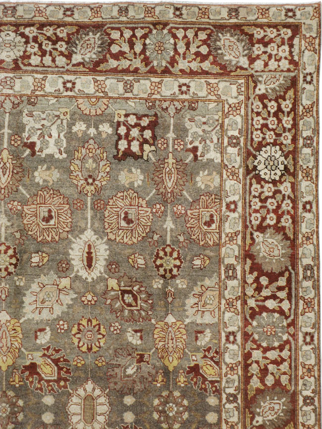 Antique Persian Tabriz Carpet, No.21850 - Galerie Shabab