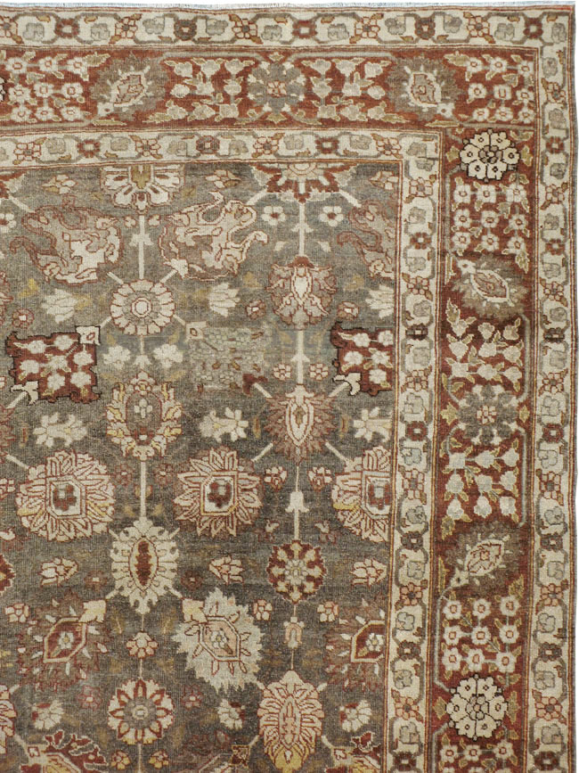 Antique Persian Tabriz Carpet, No.21850 - Galerie Shabab