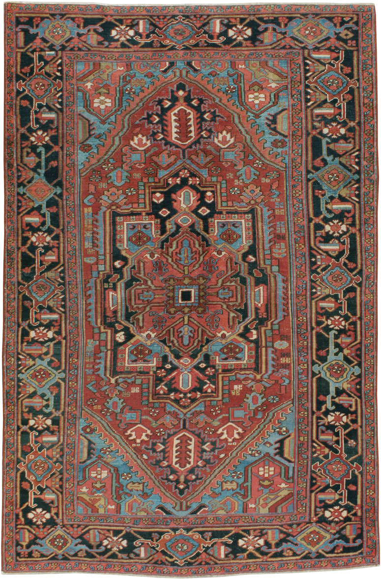 Antique Persian Heriz Carpet, No.21853 - Galerie Shabab