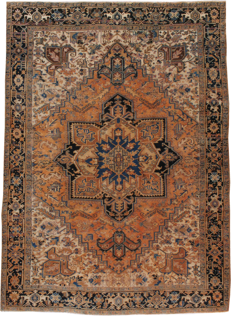 Vintage Heriz Carpet, No.21856 - Galerie Shabab