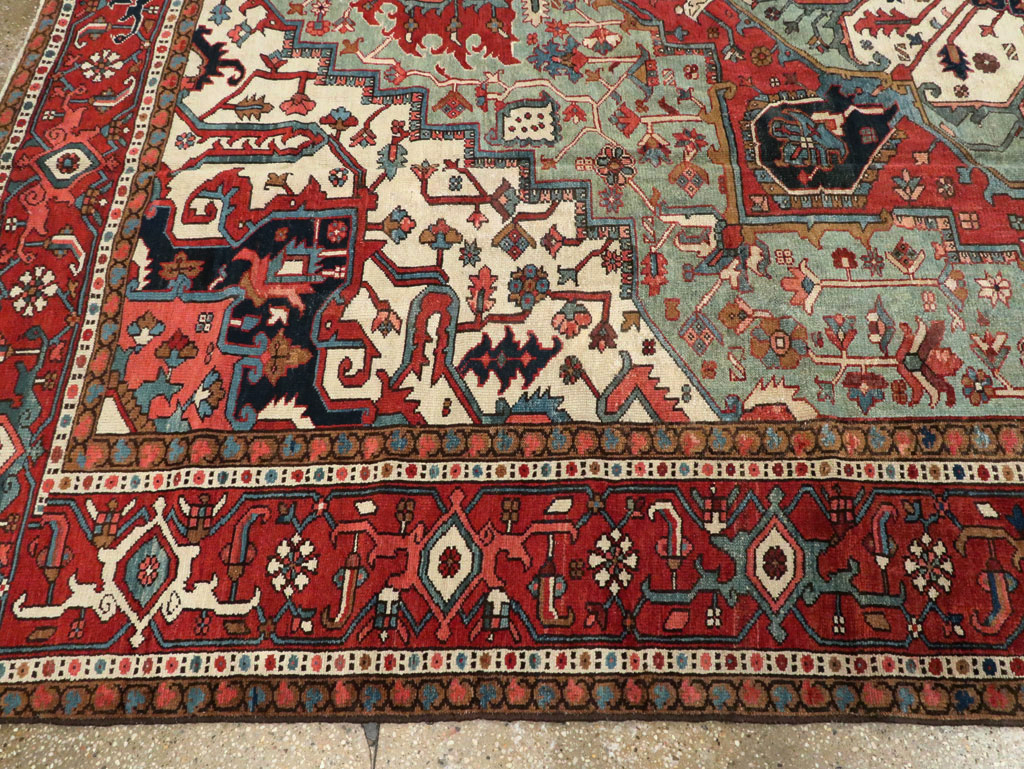 Antique Persian Heriz Carpet, No.21858 - Galerie Shabab