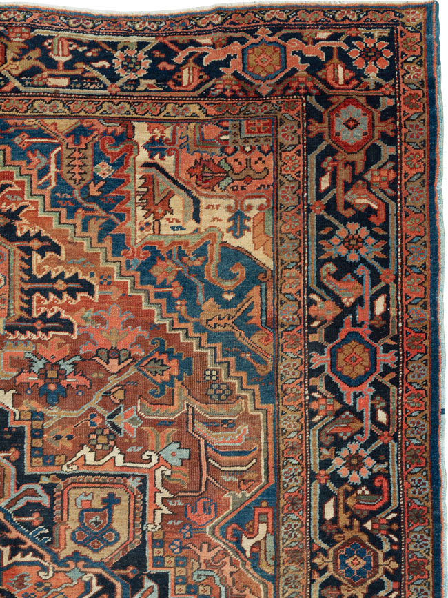Antique Persian Heriz Carpet, No.21883 - Galerie Shabab