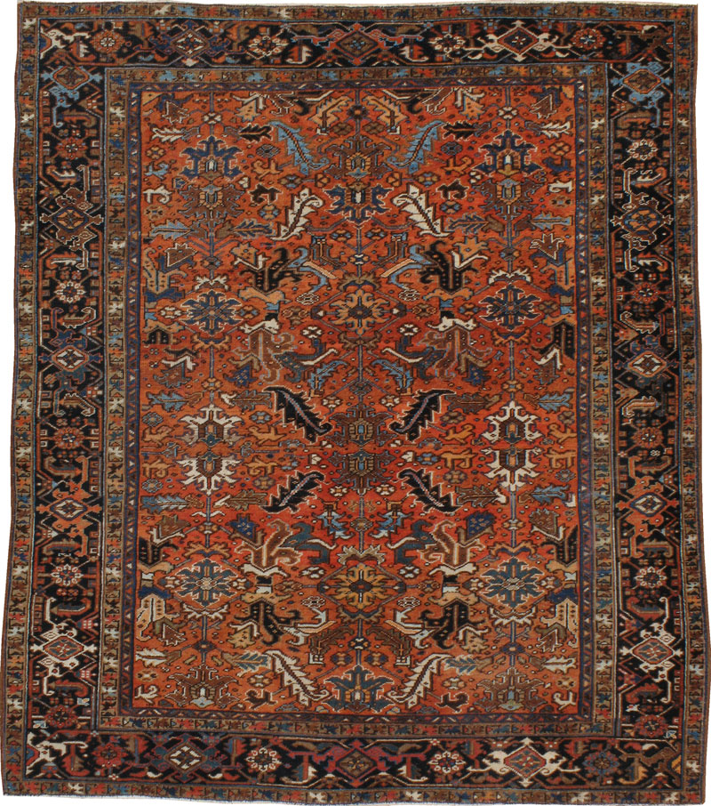 Antique Heriz Carpet, No.21884 - Galerie Shabab