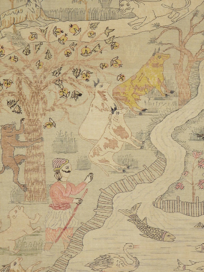 Antique Turkish Kayseri Pictorial Rug, No.21897 - Galerie Shabab