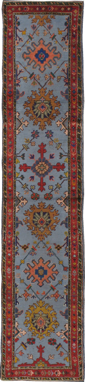 Vintage Oushak Runner, No.21898 - Galerie Shabab