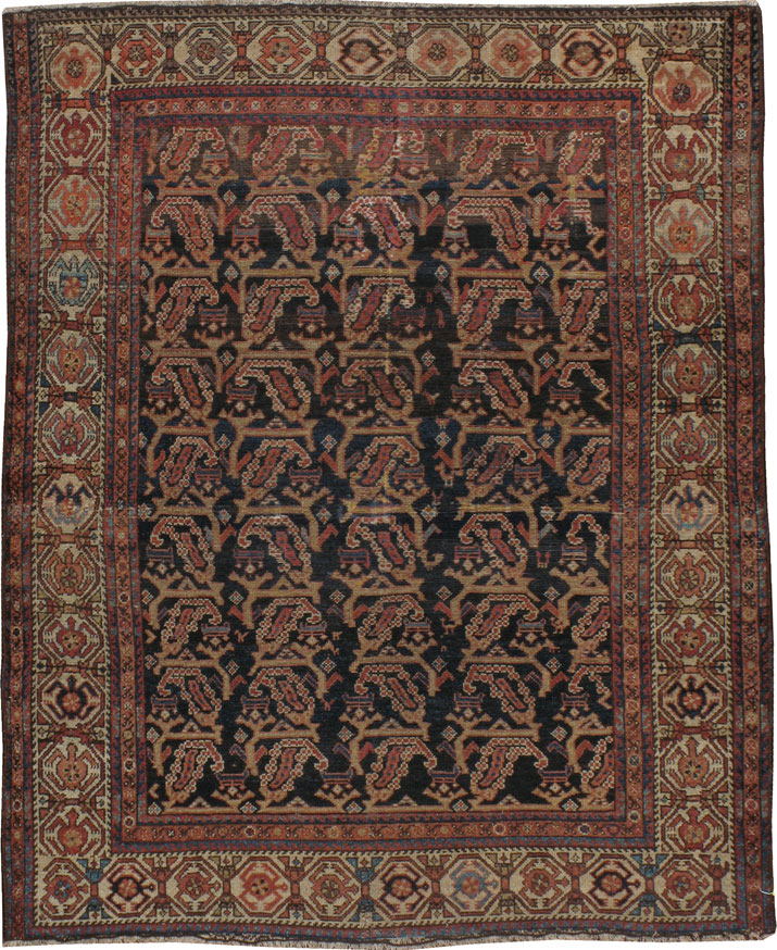 Antique Malayer Square Rug, No.21917 - Galerie Shabab