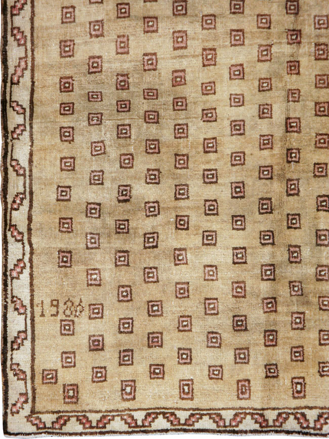 Vintage Turkish Anatolian Wide Gallery Runner, No.21938 - Galerie Shabab