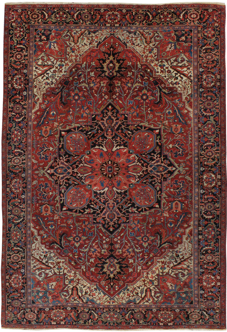Vintage Heriz Carpet, No.21955 - Galerie Shabab