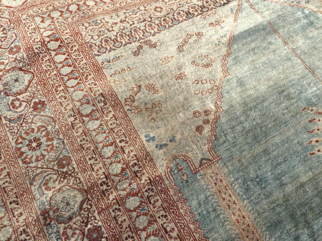 Antique Persian Silk Tabriz Rug, No.21957 - Galerie Shabab