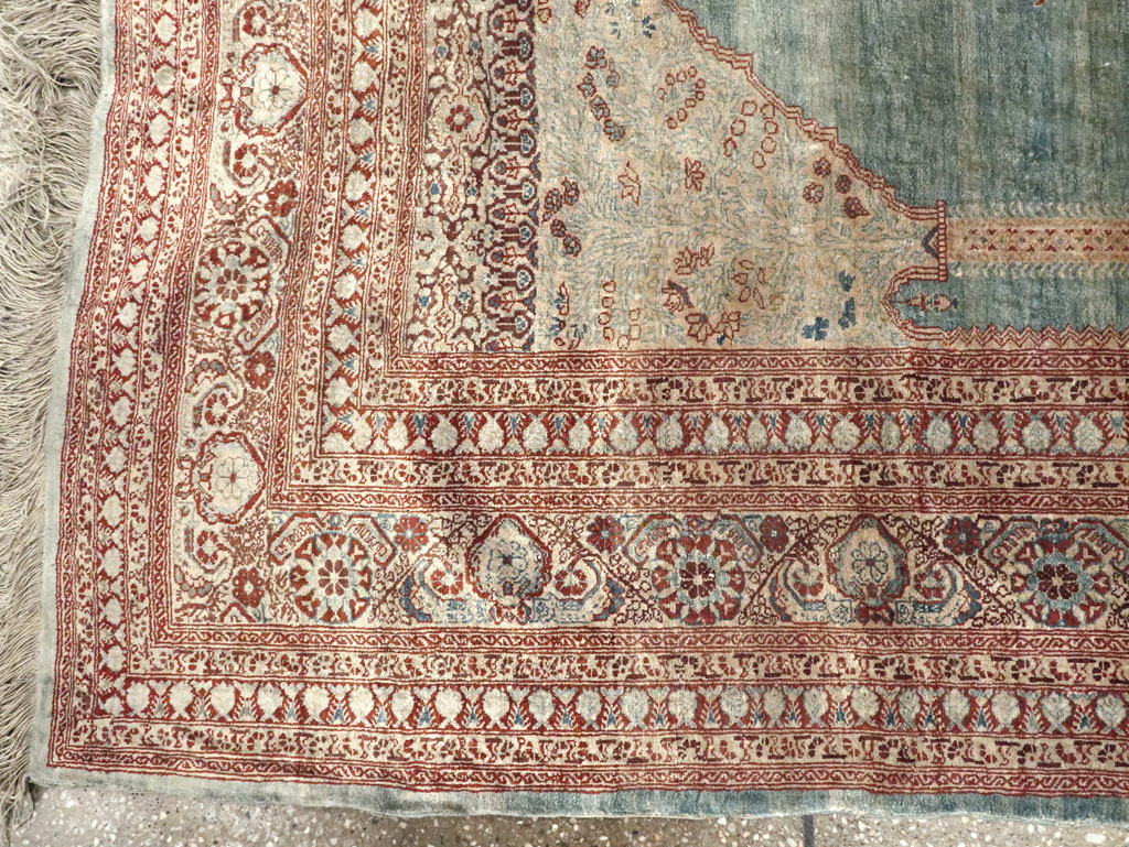 Antique Persian Silk Tabriz Rug, No.21957 - Galerie Shabab