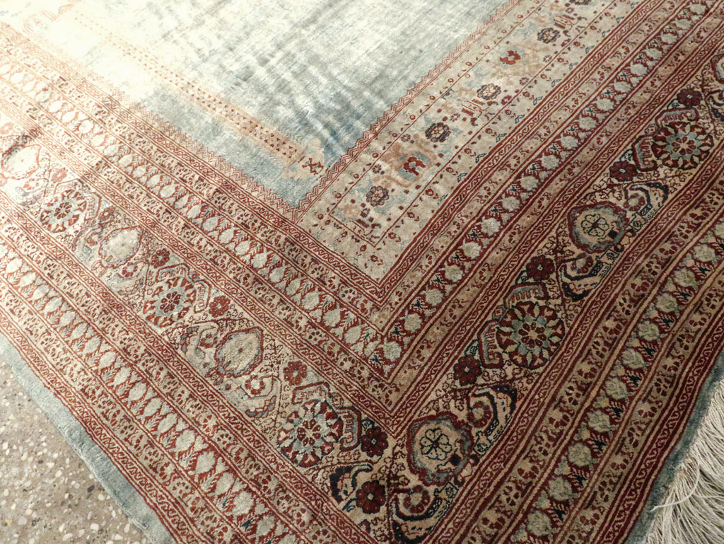 Antique Persian Silk Tabriz Rug, No.21957 - Galerie Shabab