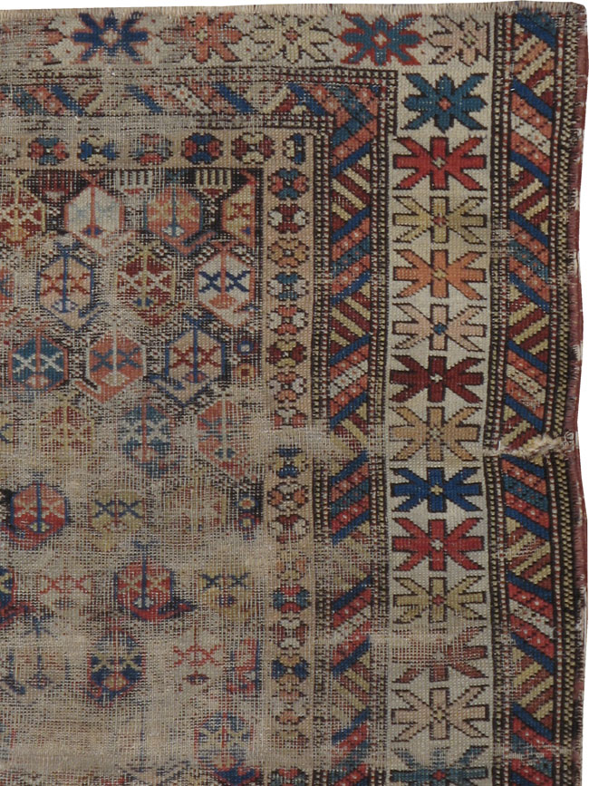 Antique Caucasian Distressed Rug, No.21962 - Galerie Shabab