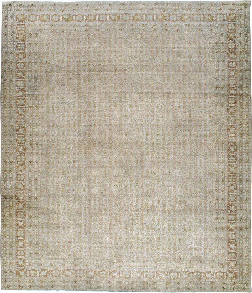 Antique Persian Senneh Tabriz Carpet, No.21967 - Galerie Shabab