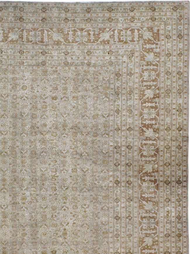 Antique Persian Senneh Tabriz Carpet, No.21967 - Galerie Shabab