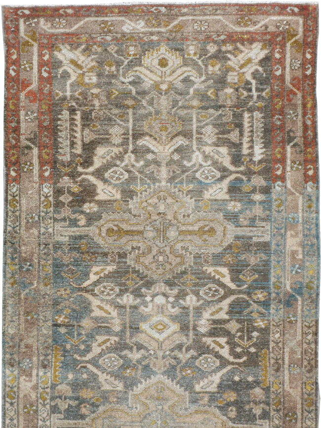 Vintage Persian Malayer Runner, No.22005 - Galerie Shabab
