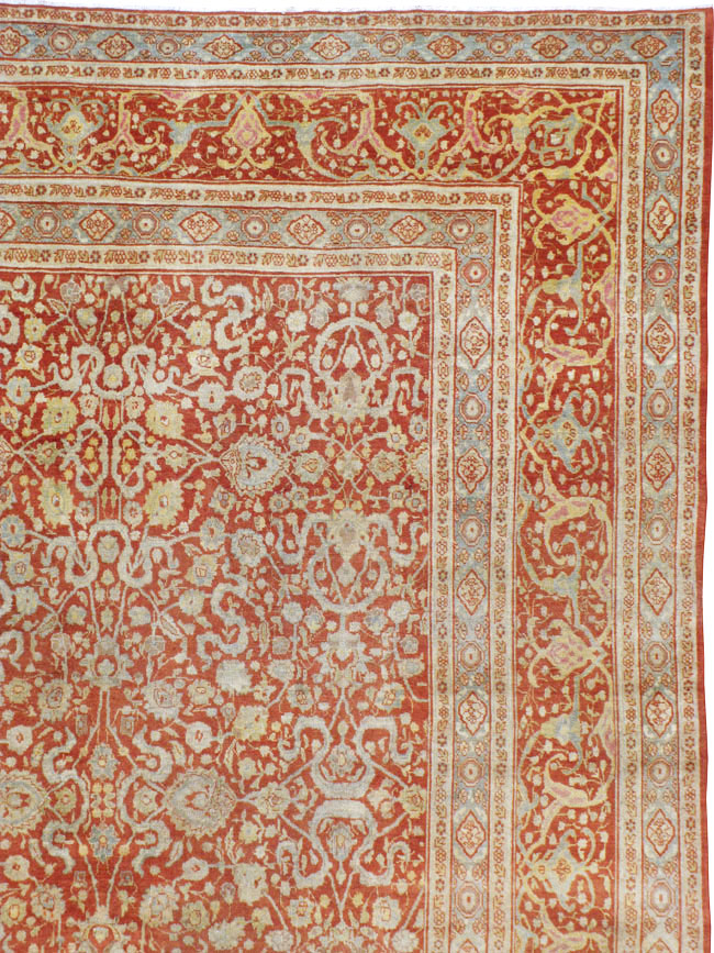 Antique Persian Tabriz Carpet, No.22015 - Galerie Shabab